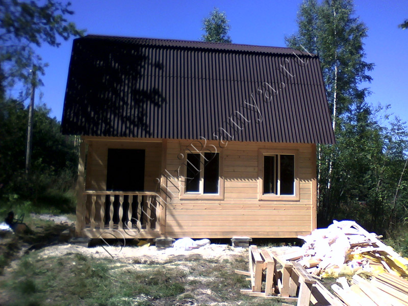 Строительство домов из профилированного бруса 6х6 в Уткино