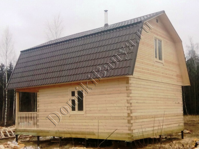 Дом из бруса 6х8 в Калужской области