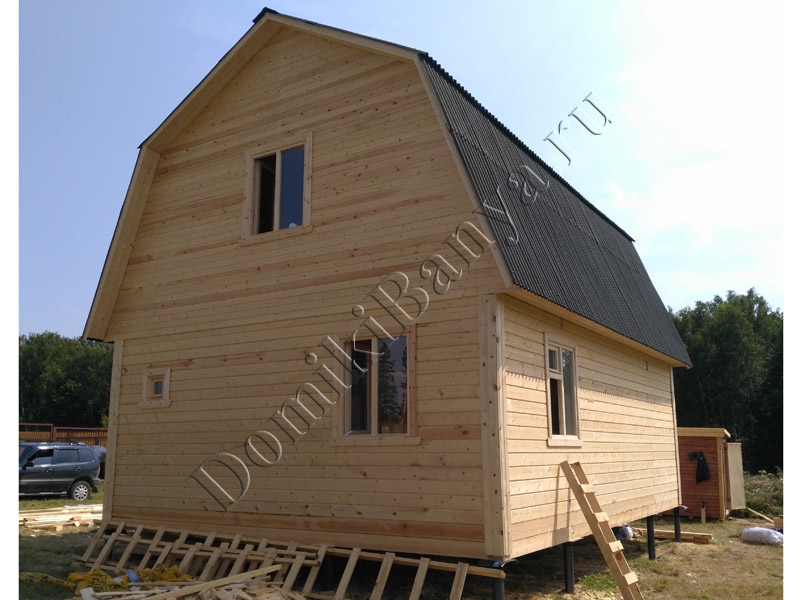 Строительство дома из бруса 6х8 в Тульской области