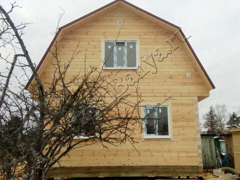Дом из бруса 6х9 с мансардой  в Кировском районе